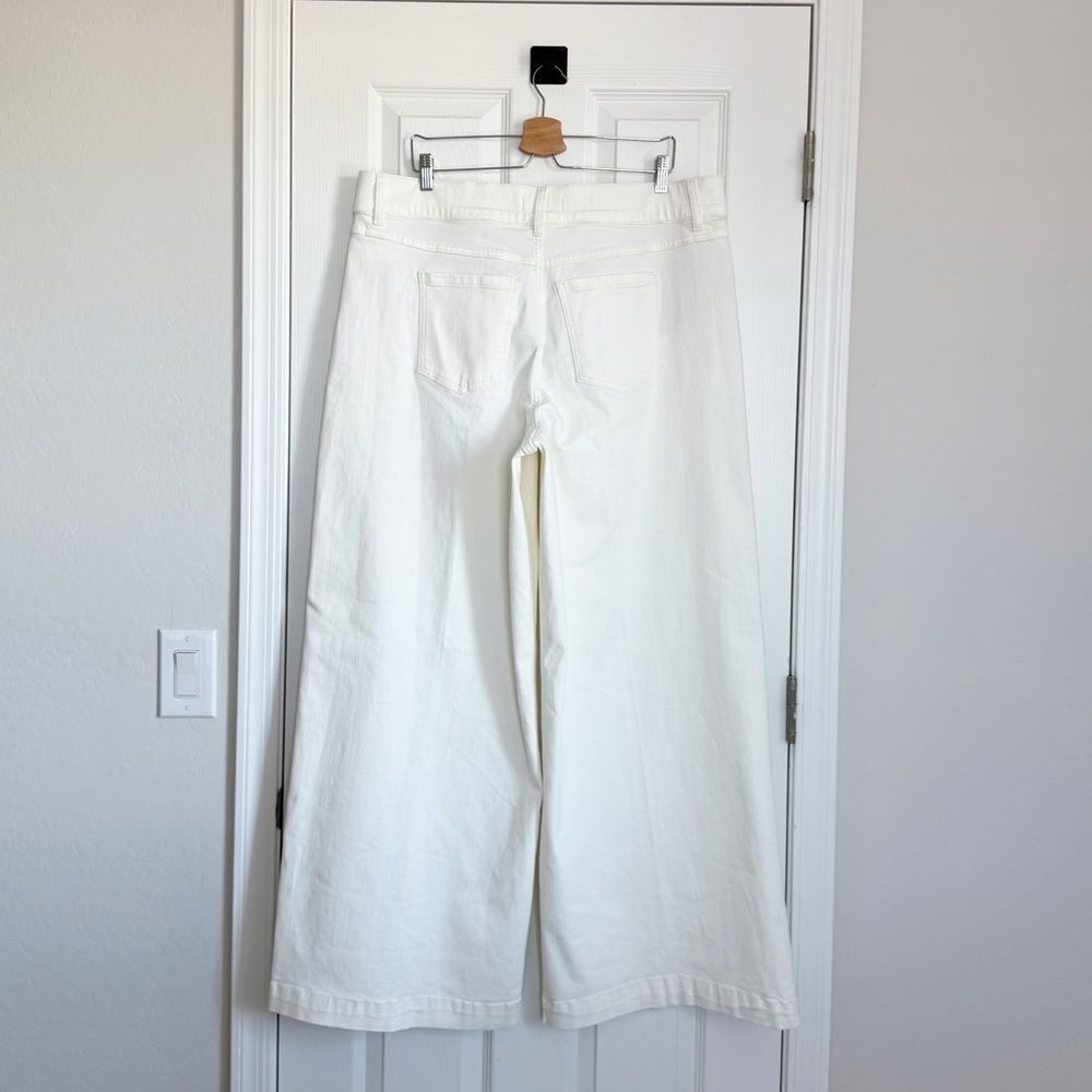 NEW SPANXshape EveryWear Wide Leg Jeans in Chalk Shaping Office Career Size 3X - Picture 9 of 13